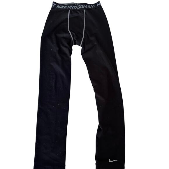 Nike Pro Combat Youth Large Compression Pants - Black - Picture 1 of 4
